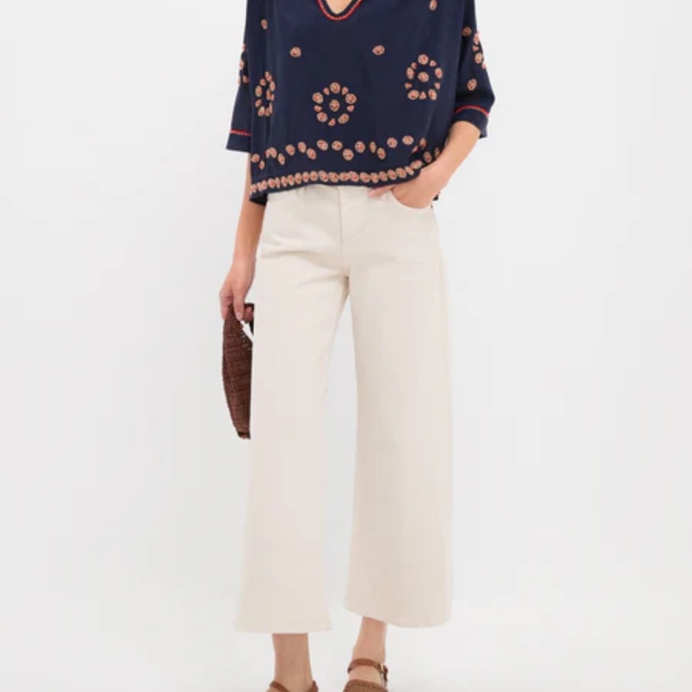 Tuckernuck, The Great, Navy Embroidered Top - Picture 4 of 5